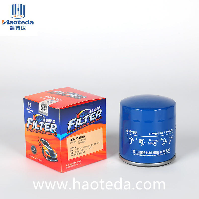 Haoteda LPW100180 Metal Oil Filters High Efficiency Auto Parts